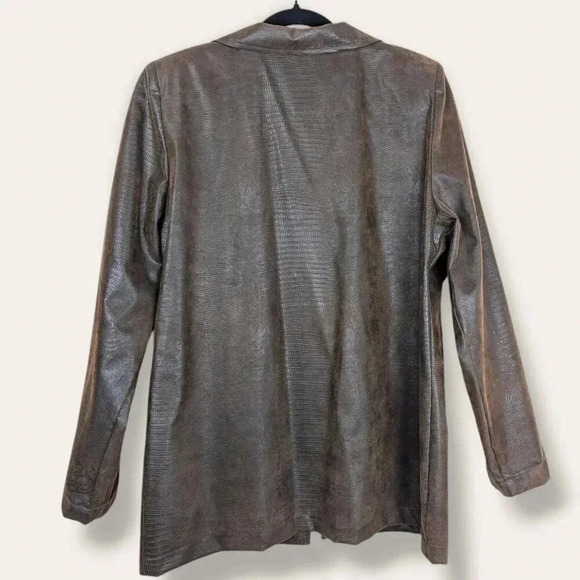 🍁Vintage Judy Joannou Faux Snakeskin Jacket - Picture 5 of 7